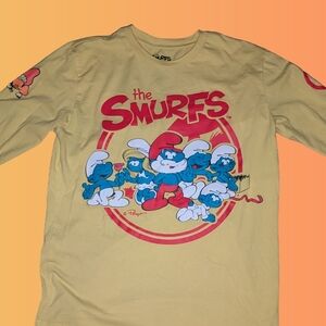 The Smurfs Yellow Long Sleeve Tee